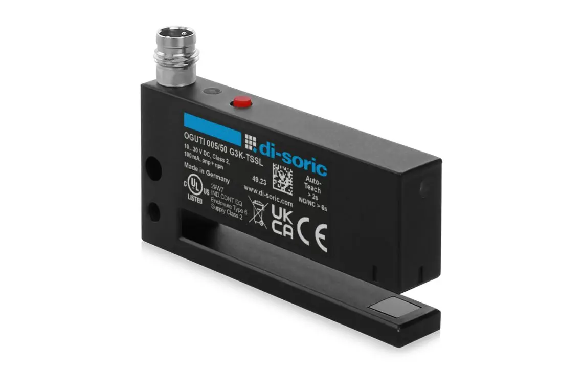 Produktfoto 1 von Di-Soric Optischer Sensor, Optisch, Bereich 5 mm, NPN, PNP Ausgang, M8