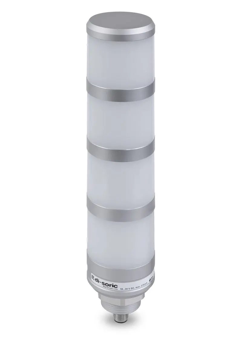 Produktfoto 1 von Di-Soric SBT-F-BGYR LED Signalturm 4-stufig Linse Gelb, Grün, Rot, Blau 24V 37 mm