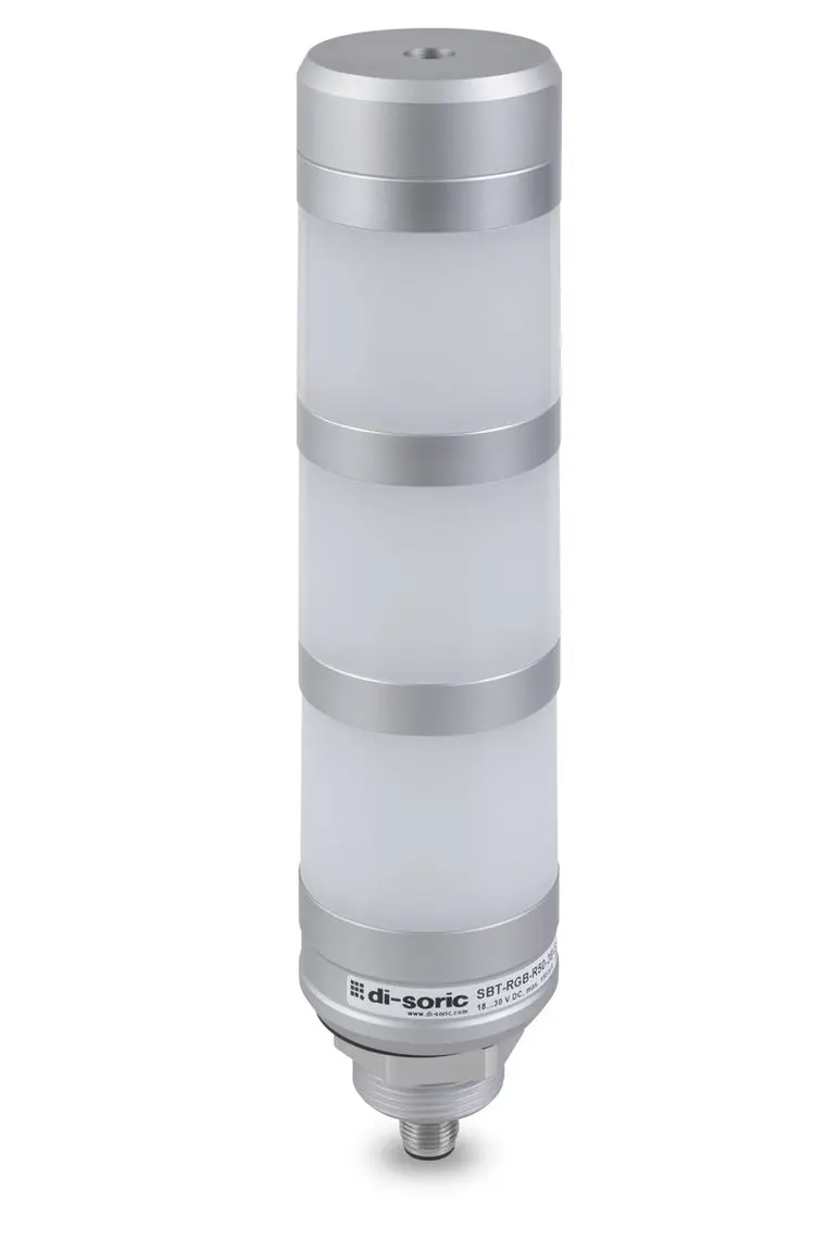 Produktfoto 1 von Di-Soric SBP-RGB LED Signalturm Summer 8-stufig Linse Weiß, Gelb, Grün, Blau, Orange, Rot 30V Blinkend,