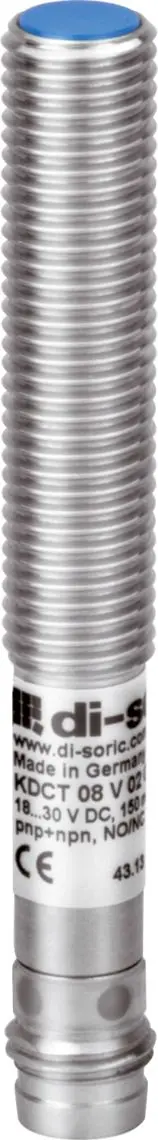 Produktfoto 1 von Di-Soric M8 Kapazitiver Sensor Kapazitiv, Gewinderohr Push-Pull 18 → 30 V DC NO/NC