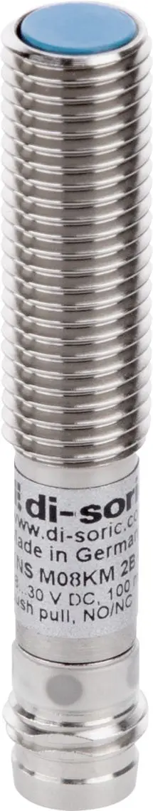 Produktfoto 1 von Di-Soric M8 Kapazitiver Sensor Kapazitiv, Gewinderohr Push-Pull 18 → 30 V DC NO/NC