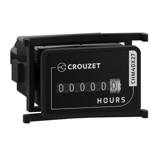 Produktfoto 1 von Crouzet CHM40x27 Stundenzähler Zähler Mechanisch 6-stellig 80V, Stunden, max. 60 Hz