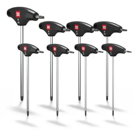 INBUS TORX®-Schlüsselsatz, CrV-Stahl 8, Tx9, TX10, TX30, TX40, TX27, TX15, Tx20, Tx25