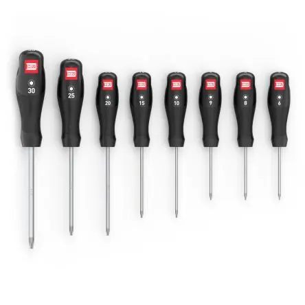 Produktfoto 1 von INBUS TORX®-Schlüsselsatz, CrMo-Stahl 8, TX8, Tx9, TX30, Tx20, TX 6, TX15, TX10, Tx25
