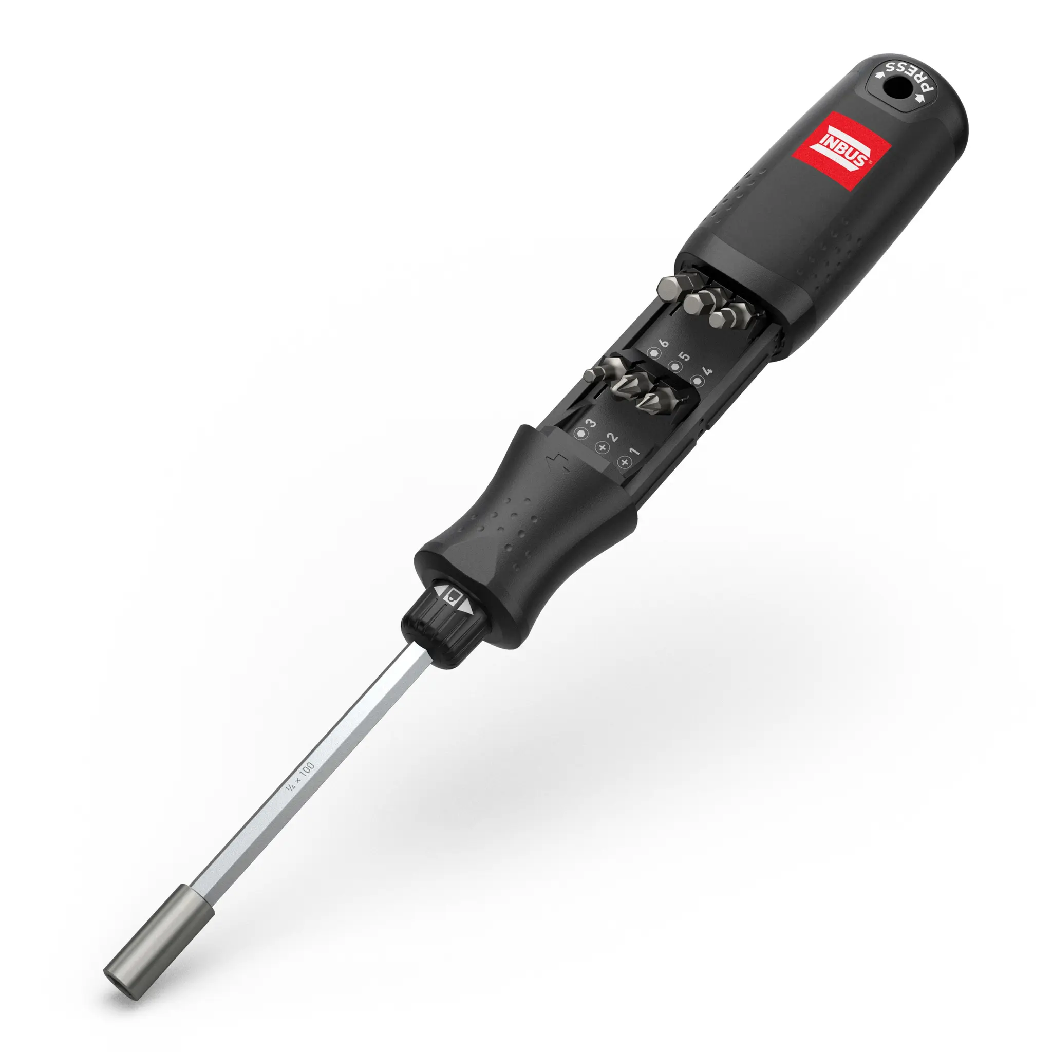Produktfoto 1 von INBUS PH1, PH2, PZ1, PZ2, SL5.5, TX10, TX20, TX25 Schraubergriff, Chrom Vanadium Stahl, Chrom-Molybdän, 240 mm