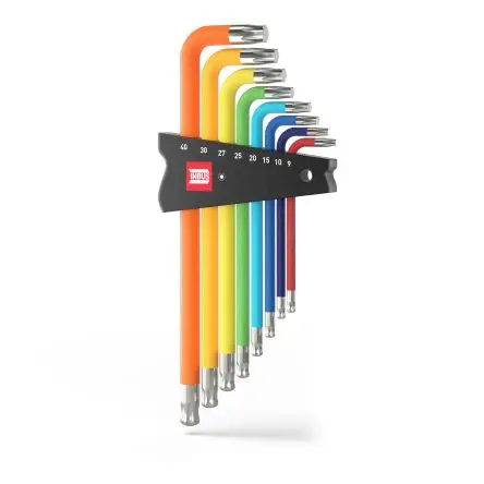 Produktfoto 1 von INBUS TORX®-Schlüsselsatz, CrV-Stahl 8, TX9 TX10