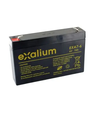 Produktfoto 1 von Exalium Faston F1 Bleiakku, 6 V / 7 Ah, 34mm x 94 mm x 151 mm