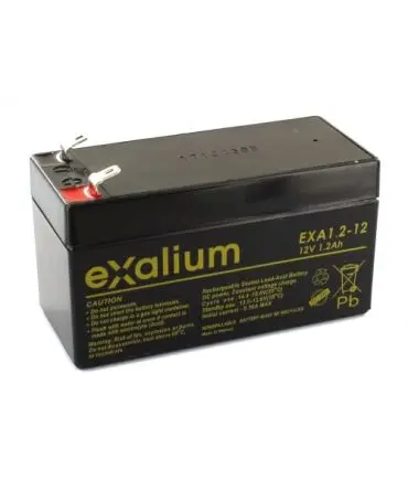 Produktfoto 1 von Exalium Faston F1 Bleiakku, 12 V / 1.2 Ah, 43mm x 56 mm x 97 mm