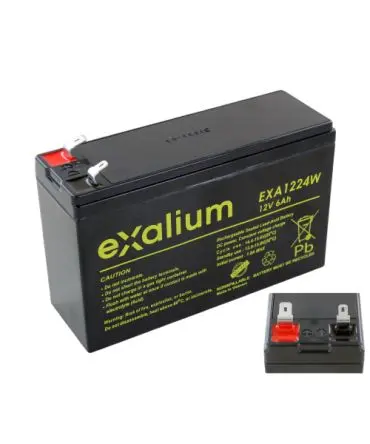 Produktfoto 1 von Exalium Bleiakku, 12 V / 6 Ah, 51mm x 94 mm x 151 mm