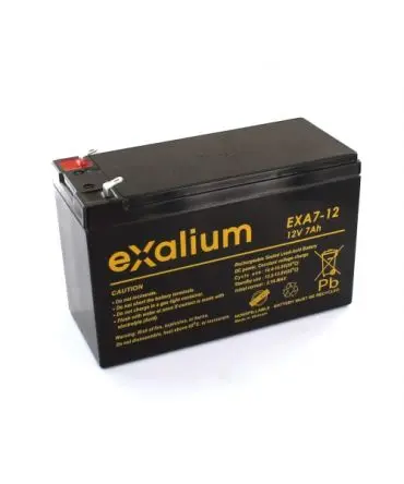 Produktfoto 1 von Exalium Faston F1 Bleiakku, 12 V / 7 Ah, 65mm x 102 mm x 151 mm