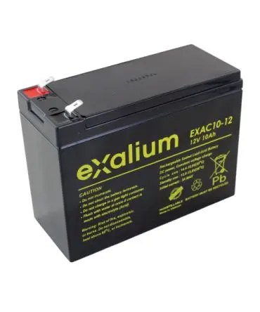 Produktfoto 1 von Exalium EXAC10-12 Faston F2 Bleiakku, 12 V / 10 Ah, 65mm x 115 mm x 151 mm