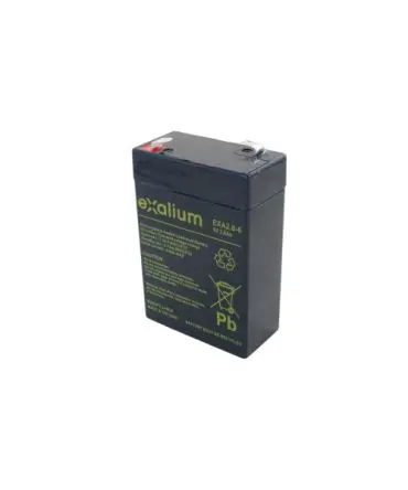 Produktfoto 1 von Exalium Faston F1 Bleiakku, 6 V / 2.8 Ah, 32mm x 96 mm x 66 mm