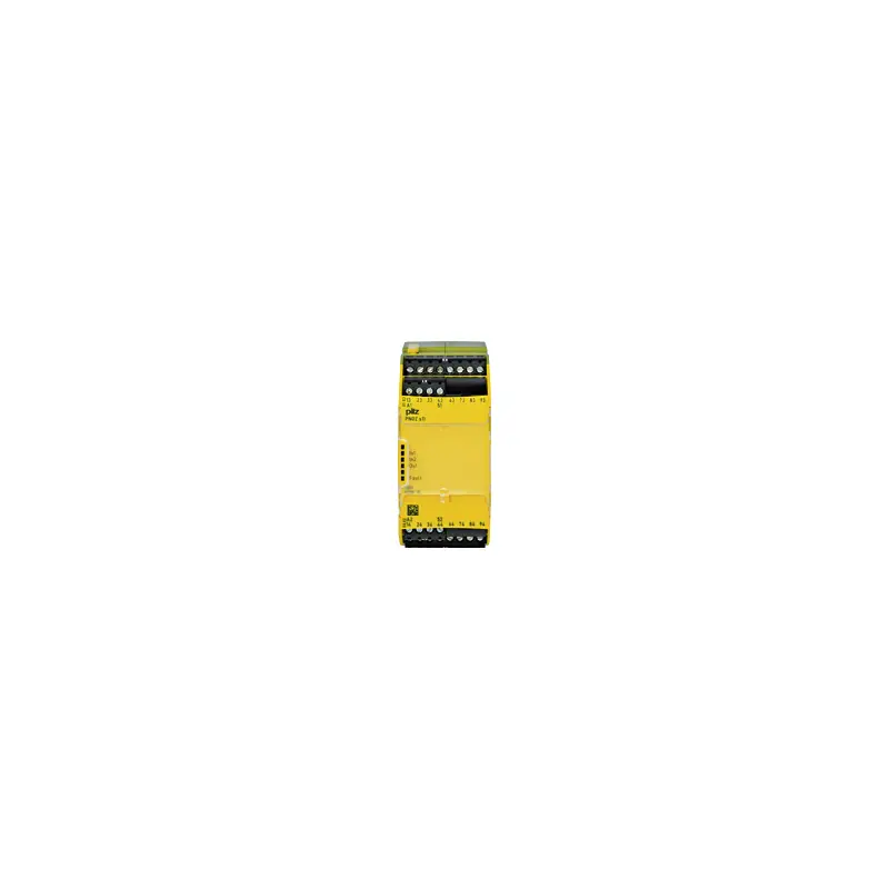 Produktfoto 1 von Pilz 750 Sicherheitsrelais, 24V dc, 1-Kanal, 8 Sicherheitskontakte Sicherheitsüberwachung, 1 Hilfsschalter