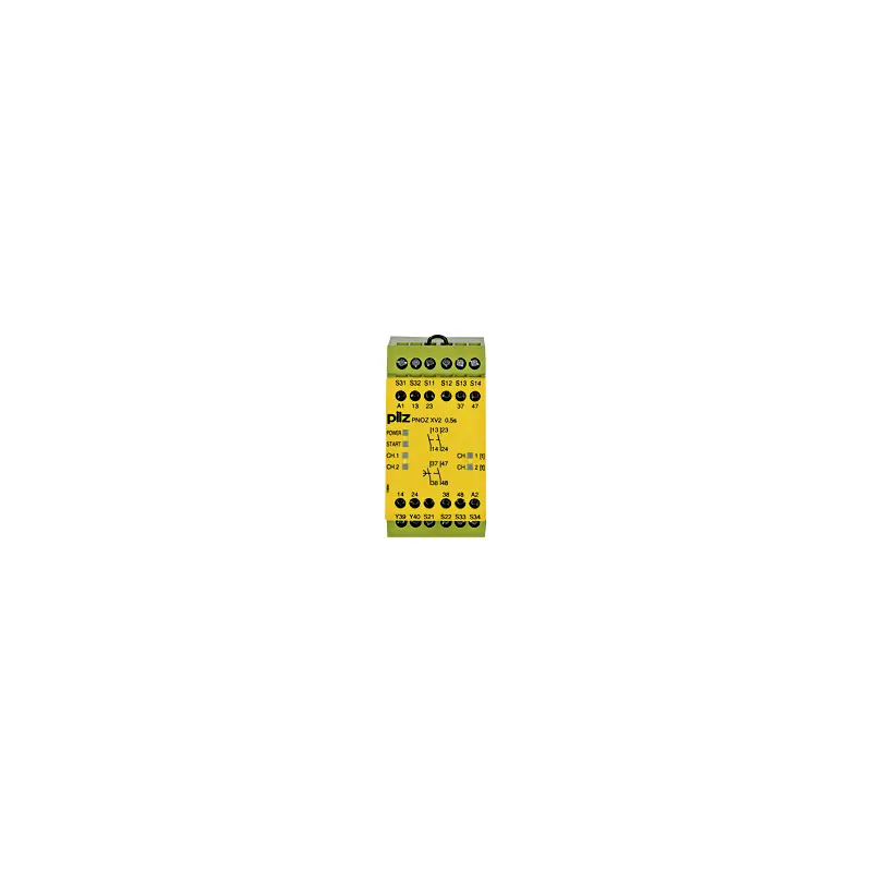 Produktfoto 1 von Pilz 774 Sicherheitsrelais, 24V dc, 1, 2-Kanal, 4 Sicherheitskontakte Sicherheitsüberwachung