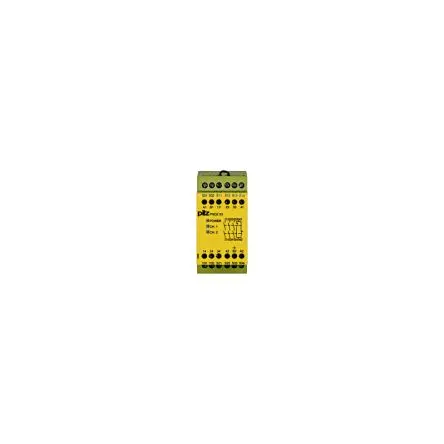 Produktfoto 1 von Pilz 774 Sicherheitsrelais 120V ac, 3 Sicherheitskontakte, 1 Hilfsschalter, Automatisch und überwacht EN 60947-5-1, EN