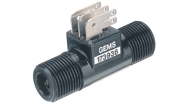 Gems Sensors FT-110 Flüssig Durchflusssensor 2l/min → 30l/min Typ Durchfluss-Überwachungssensor