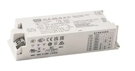 MEAN WELL LED-Treiber, 60 W 110V, 305 V, Ausgang 24V 0 bis 10 V DC, 10 V PWM-Signal oder Widerstand,
