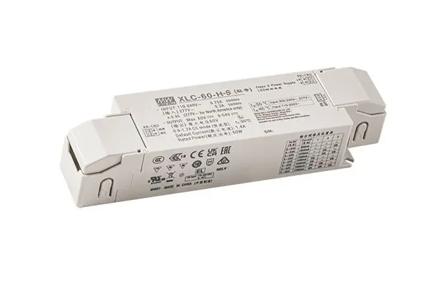 Produktfoto 1 von MEAN WELL LED-Treiber, 60 W 110/305 V, Ausgang 9/54 V 0 bis 10 V DC, 10 V PWM oder Widerstand