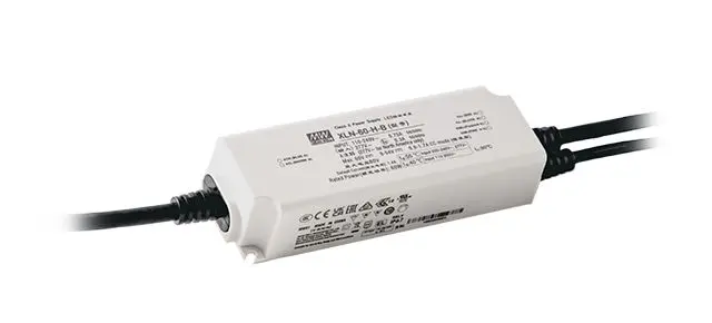 Produktfoto 1 von MEAN WELL LED-Treiber, 60 W 110/305 V, Ausgang 60 V 0 bis 10 V DC, 10 V PWM oder Widerstand, Pulsbreitenmodulation