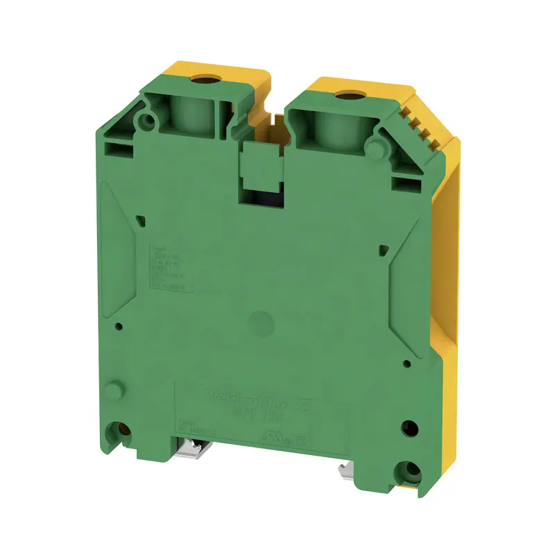 Produktfoto 1 von Weidmüller WPE Reihenklemmenblock Grün/Gelb, 16→ 70mm², 1000 V, Schraubanschluss