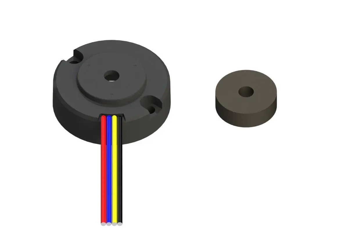 Produktfoto 1 von Variohm Group Drehgeber 640 Impulse/Umdrehung Impulse/U Inkrementalgeber, mit 0.38 Zoll, Rundschaft, 2-Kanal Quadratur,