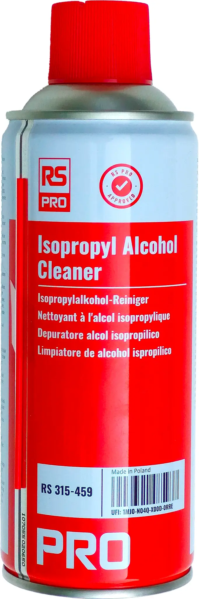 Produktfoto 1 von RS PRO, Typ IPA Lösung Isopropylalkohol für Reinigung, Fettlöser, Zerstäuber, 400 ml