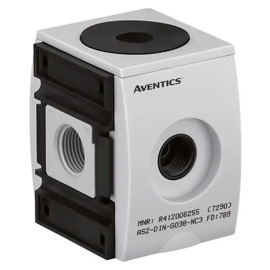 Produktfoto 1 von EMERSON ? AVENTICS Pneumatik-Rückschlagventil Serie AS3-DIN, G 1/2, 0.4 → 16bar