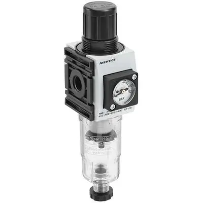 EMERSON – AVENTICS AS1-FRE 5 μm Filterregler Halbautomatik, Anschluss 1/4 in G bis 12 bar