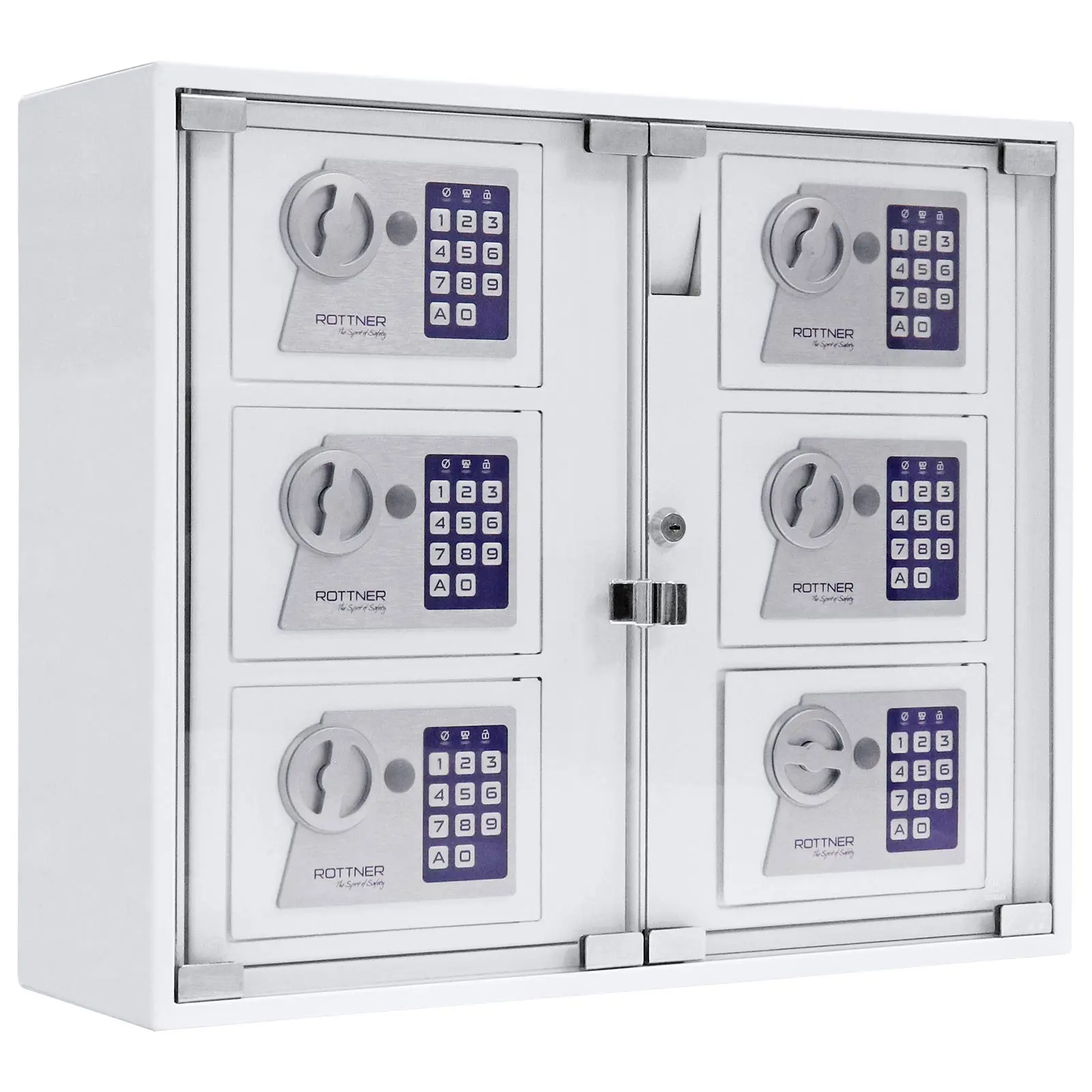 Produktfoto 1 von Rottner Comsafe Weiß Stahl Wand