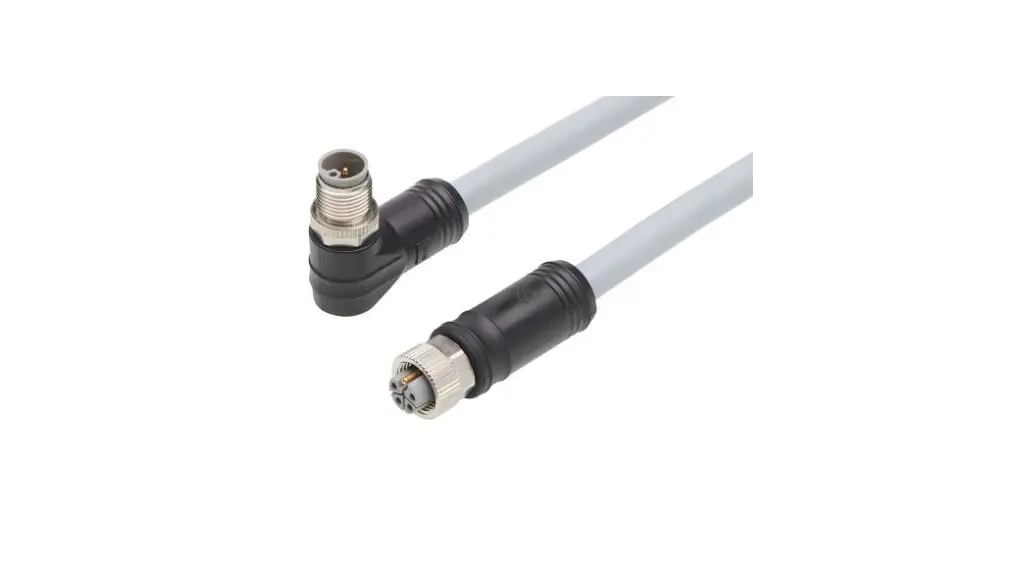 Produktfoto 1 von Molex Brad Micro-Change, 5-polig konfektioniertes Sensorkabel, M12, Rechtwinklig Buchse / M12, Gerade Stecker, Länge 15