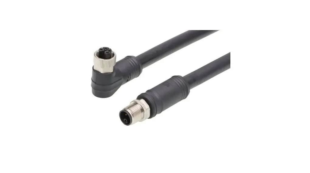Produktfoto 1 von Molex Brad Micro-Change, 4-polig konfektioniertes Sensorkabel, M12, Rechtwinklig Buchse / M12, Gerade Stecker, Länge 20