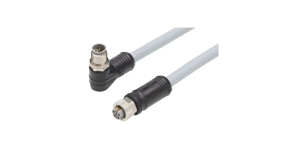 Produktfoto 1 von Molex Brad Micro-Change, 5-polig konfektioniertes Sensorkabel, M12, Rechtwinklig Buchse / M12, Gerade Stecker, Länge 15
