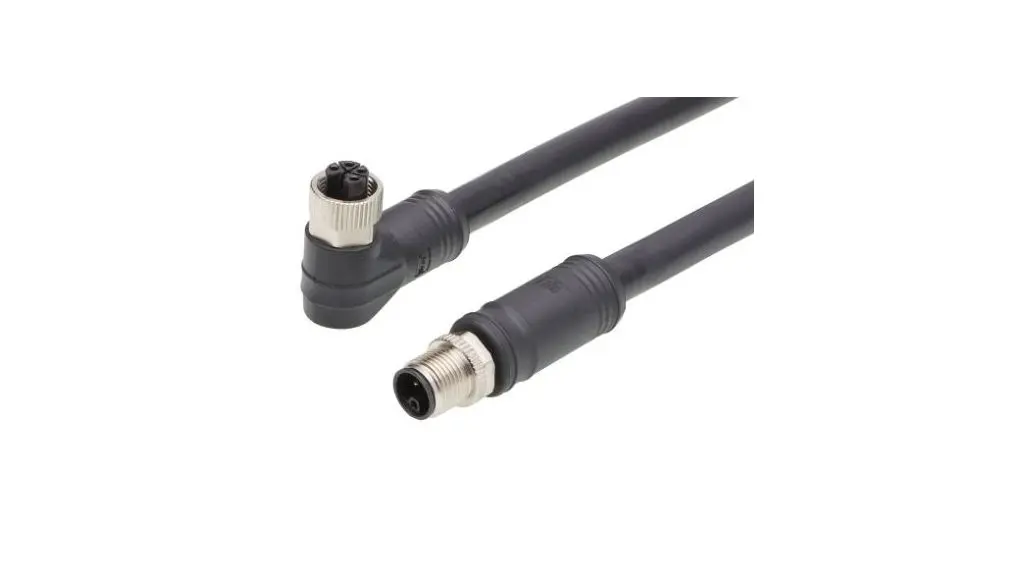 Produktfoto 1 von Molex Brad Micro-Change, 4-polig konfektioniertes Sensorkabel, M12, Rechtwinklig Buchse / M12, Gerade Stecker, Länge 20