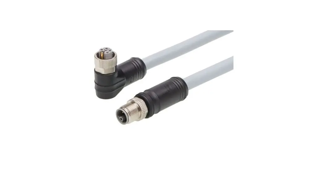 Produktfoto 1 von Molex Brad Micro-Change, 5-polig konfektioniertes Sensorkabel, M12, Rechtwinklig Buchse / M12, Gerade Stecker, Länge 15