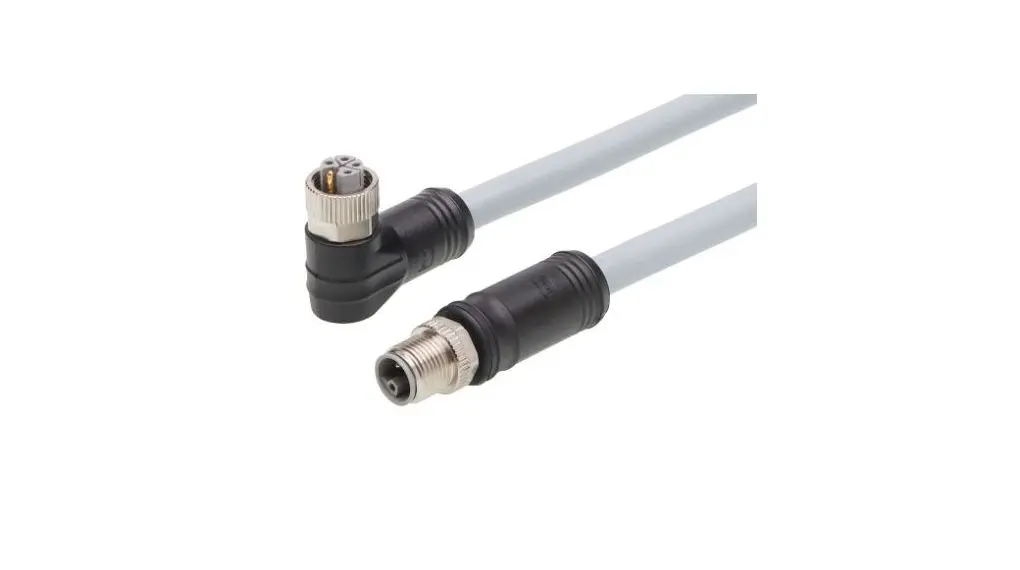 Produktfoto 1 von Molex Brad Micro-Change, 5-polig konfektioniertes Sensorkabel, M12, Rechtwinklig Buchse / M12, Gerade Stecker, Länge 20