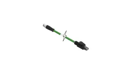 Molex Brad Micro-Change, 4-polig konfektioniertes Sensorkabel, Gerade Stecker / RJ45, Gerade Stecker, Länge 1 m