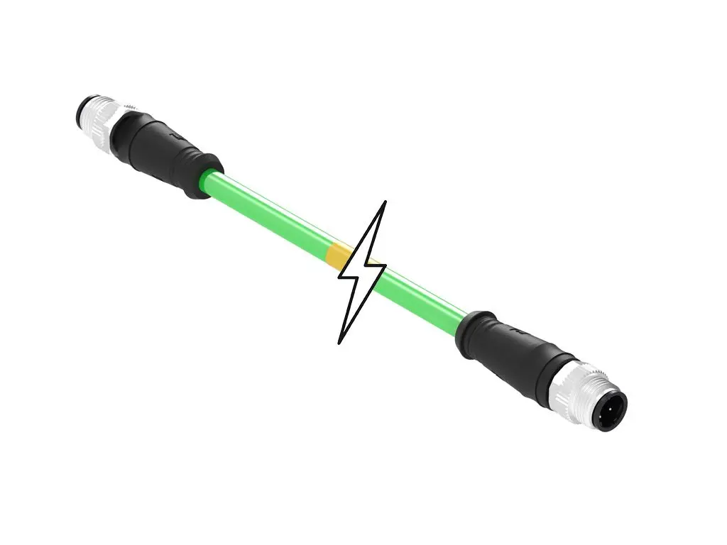 Produktfoto 1 von Molex M12 Kabel assembliert, 10 m, Grün