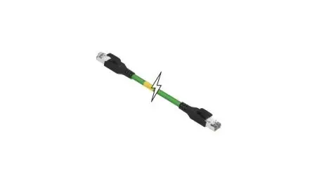 Produktfoto 1 von Molex RJ45 Ethernet-Kabel, 2 m, Grün, Thermoplastisches Elastomer