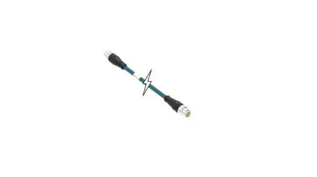 Produktfoto 1 von Molex Brad Micro-Change, 4-polig konfektioniertes Sensorkabel, M12, M12, Gerade, Gerade Stecker 4 / M12, M12, Gerade,