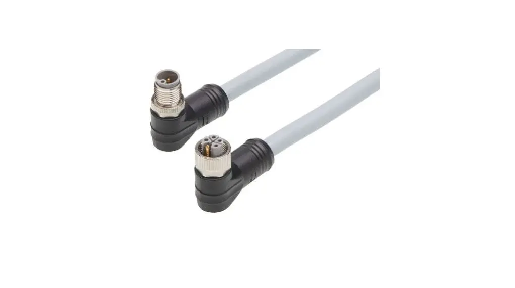 Produktfoto 1 von Molex Brad Micro-Change, 4-polig konfektioniertes Sensorkabel, M12, Rechtwinklig Buchse / M12 Stecker, Länge 20 m