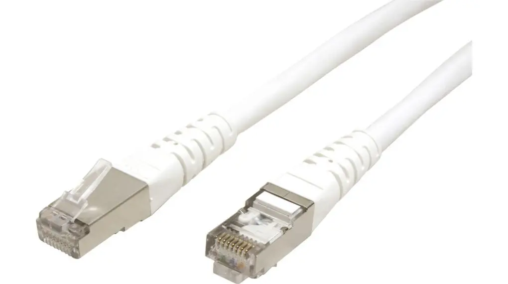 Produktfoto 1 von Roline 21.15 Kat. 6 Patchkabel, 3 m, Weiß Abgeschirmt Geschirmt, Polyvinylchlorid