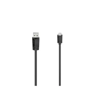 Produktfoto 1 von Hama Stecker USB-Kabel, Micro USB B, USB Typ A Stecker / USB Typ A, 1.5 m Schwarz