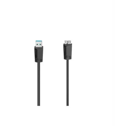 Produktfoto 1 von Hama Stecker USB-Kabel, Micro USB B, USB Typ A Stecker / USB Typ A, 1.5 m Schwarz