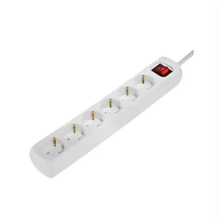 Produktfoto 1 von Hama 00030530 Typ F Steckdosenleiste Überspannungsschutz, 6-fach 16A CEE 7/4, 1.4m Kabel, 250V