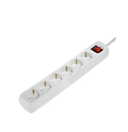 Produktfoto 1 von Hama 00030533 Typ F Steckdosenleiste Überspannungsschutz, 6-fach 16A CEE 7/4, 3m Kabel, 250V