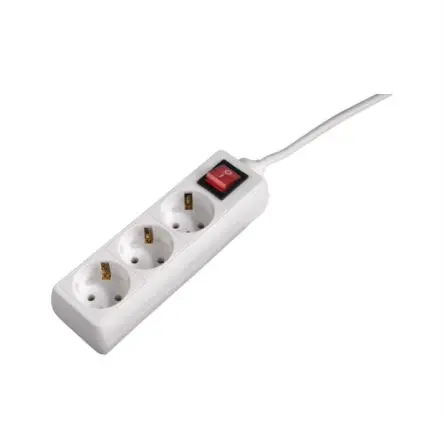 Produktfoto 1 von Hama 00108815 Typ F Steckdosenleiste Überspannungsschutz, 3-fach 16A CEE 7/4, 5m Kabel, 250V