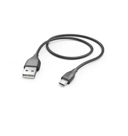 Produktfoto 1 von Hama Stecker USB-Kabel, Micro USB B, USB Typ A Stecker / Micro-USB Typ A, 1.5 m Schwarz