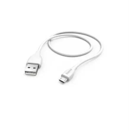 Hama Stecker USB-Kabel, Micro USB B, USB Typ A Stecker / USB Typ A, 1.5 m Weiß