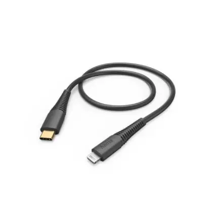 Produktfoto 1 von Hama Stecker USB-Kabel, Lightning-Steckverbinder, USB Typ C Stecker / USB Typ C, 1.5 m Schwarz