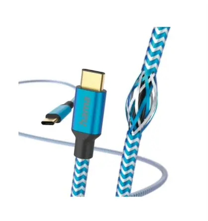 Produktfoto 1 von Hama Stecker USB-Kabel, USB Typ C Stecker / USB Typ C, 1.5 m Blau